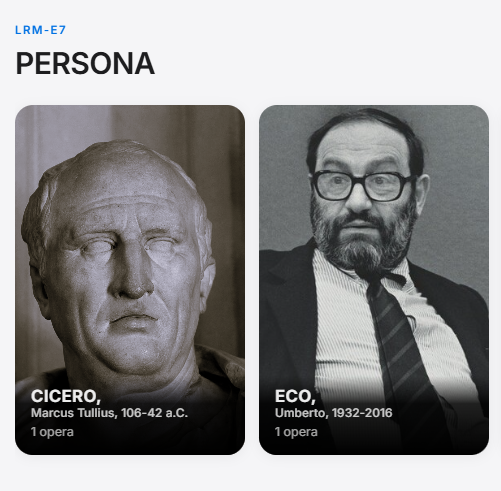Schede di entità di tipo Persona